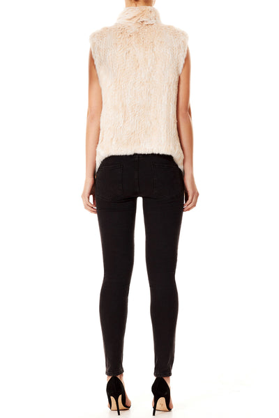 Lush Luxe Fur Vest- Blushing