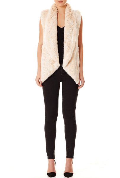 Lush Luxe Fur Vest- Blushing
