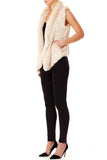 Lush Luxe Fur Vest- Blushing