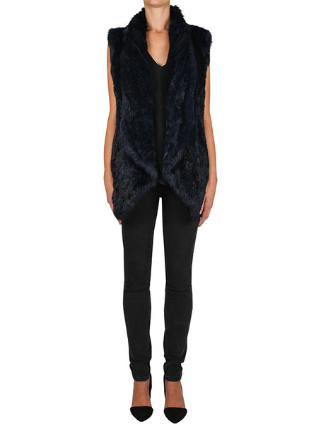 Lush Luxe Vest- Navy