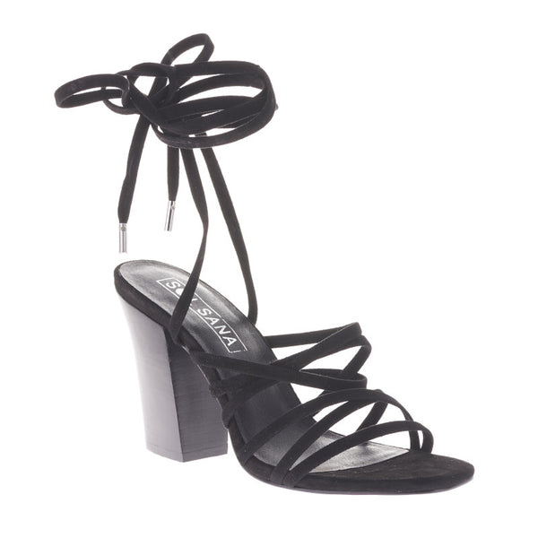 Layla Heel- Black Suede
