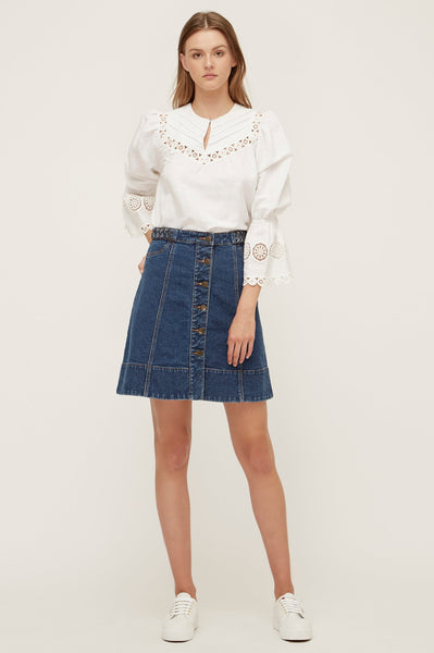 Prairie Blouse- White