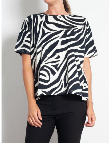 Claw Tee- Zebra