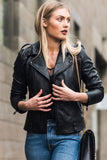 Minimalist Biker Jacket- Black