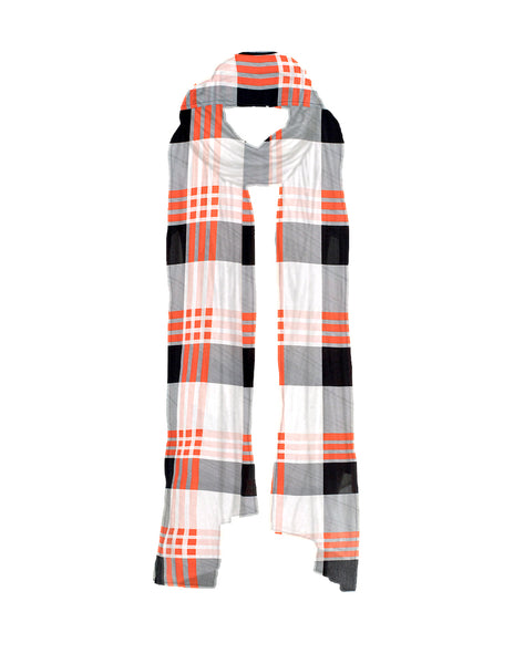 Breeze Scarf- Block Check Print