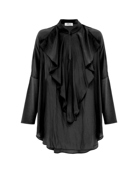 Spliced Flora Top- Black