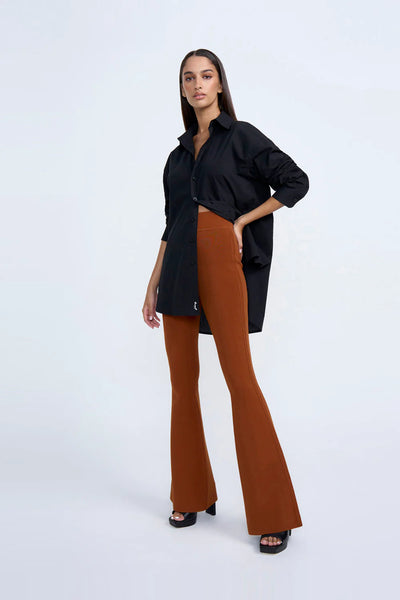 NAOMI KNIT PANT- CLAY