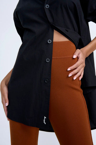 NAOMI KNIT PANT- CLAY