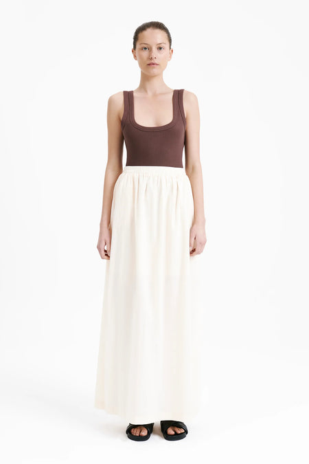 Quinn Maxi Skirt in Cream