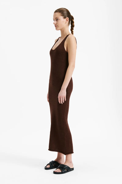 Arlo Knit Dress- Cacao