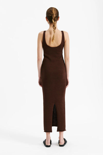 Arlo Knit Dress- Cacao
