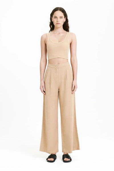 Hayes Waffle Tank- Dune