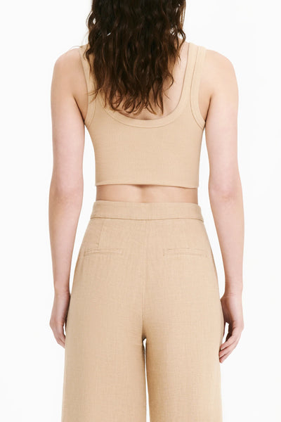 Hayes Waffle Tank- Dune