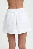 Cruz Poplin Short- White
