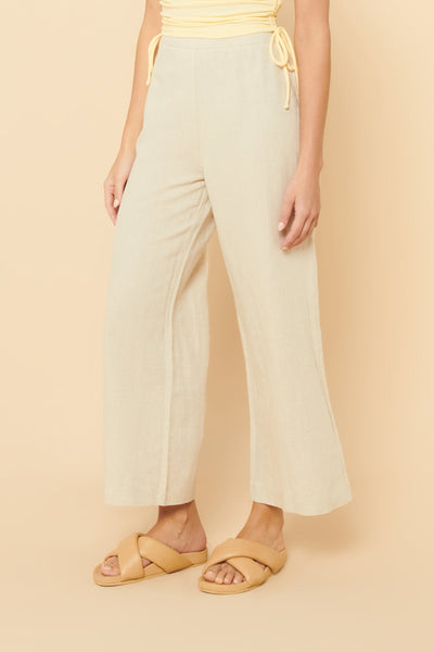 Selma Wide Leg Pant- Oat