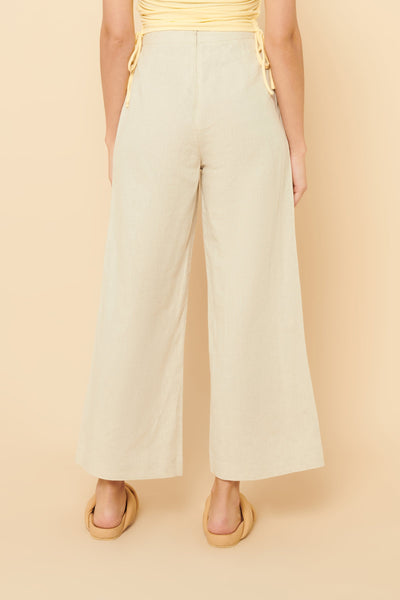 Selma Wide Leg Pant- Oat