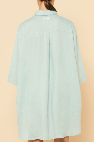Lounge Longline Shirt- Lagoon