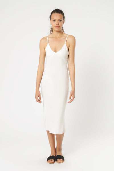 Parker Cupro Dress- Cream