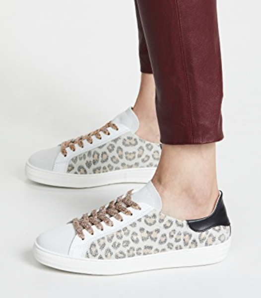 Indiana Sneakers- White Leopard