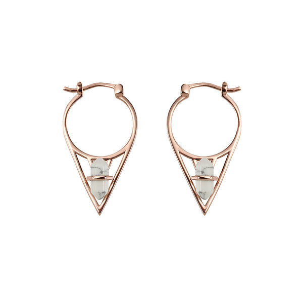 ParisianDusk Earring- White Howlite