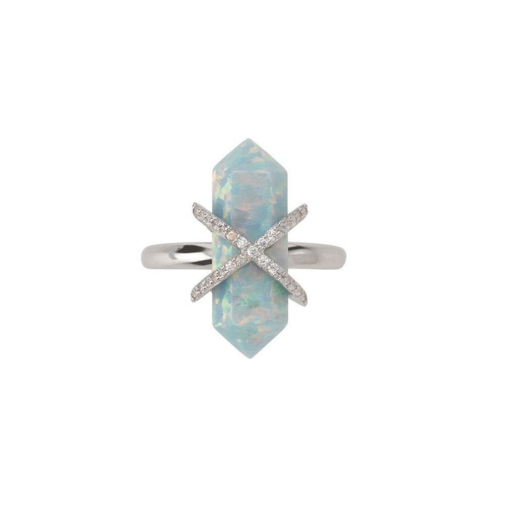 Parisian Dusk Ring- Opal/Silver