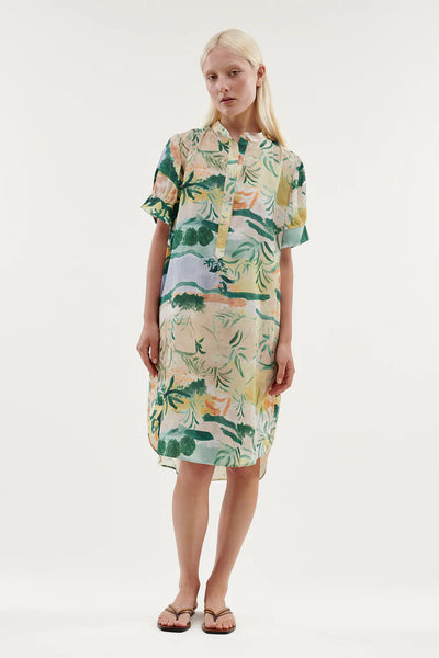 Printed Tillhora Shirt Dress