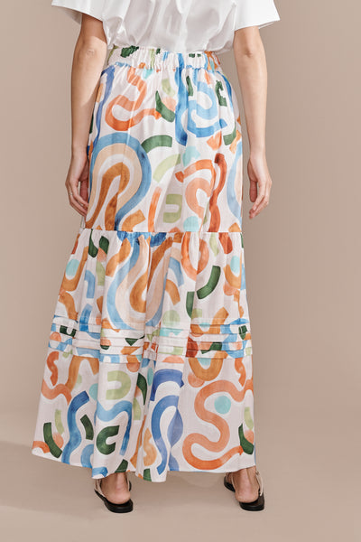 Printed Cotton Ratti Skirt