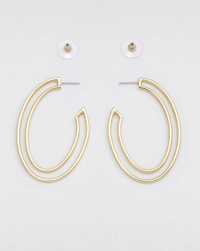Papi Oval Hoops- Gold