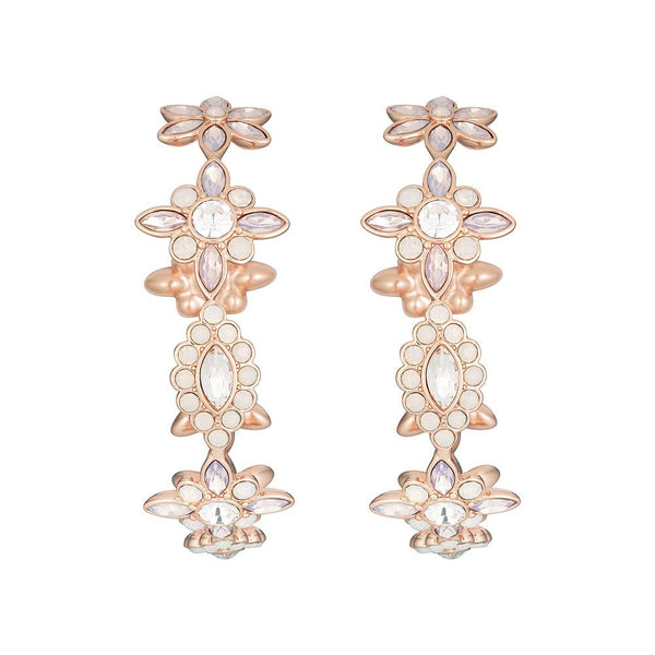 Britta Crystal Hoop Earrings