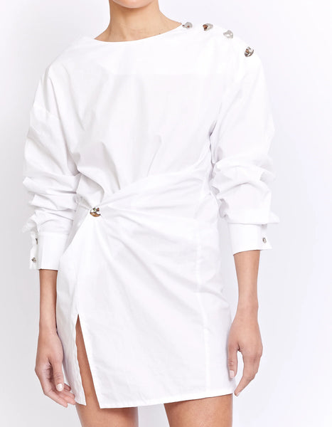 Thomas Twist Dress | Powder