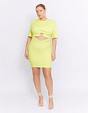 Murphy Mini Dress- Citron