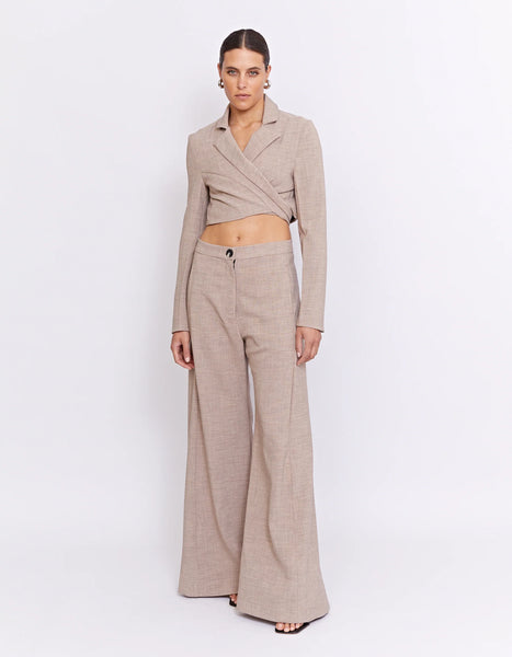 THE BAXTER WIDE LEG PANT | BISCUIT