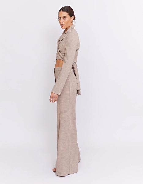 THE BAXTER WIDE LEG PANT | BISCUIT