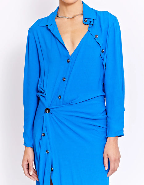 Sinclair Twist Dress- Ultramarine