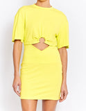 Murphy Mini Dress- Citron
