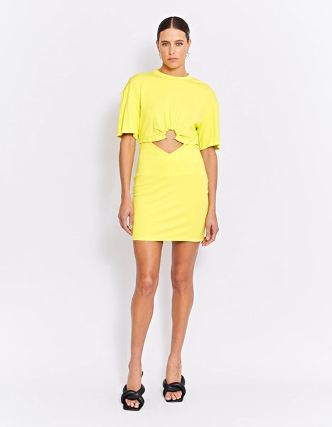 Murphy Mini Dress- Citron