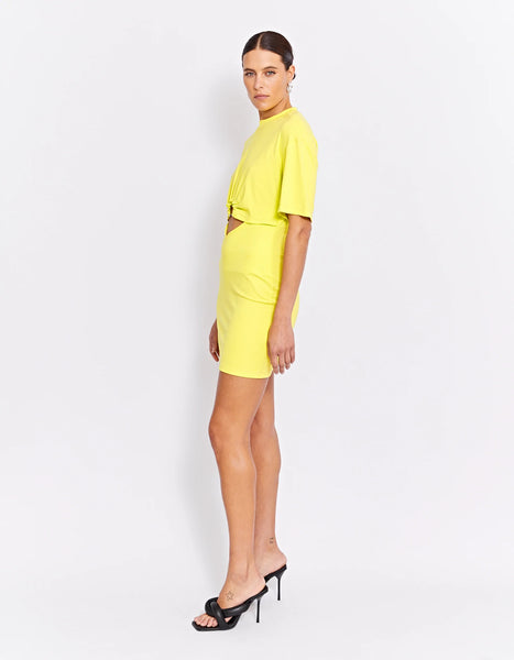 Murphy Mini Dress- Citron