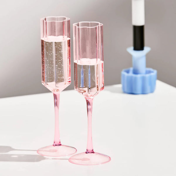 Two Wave Flutes- Pink