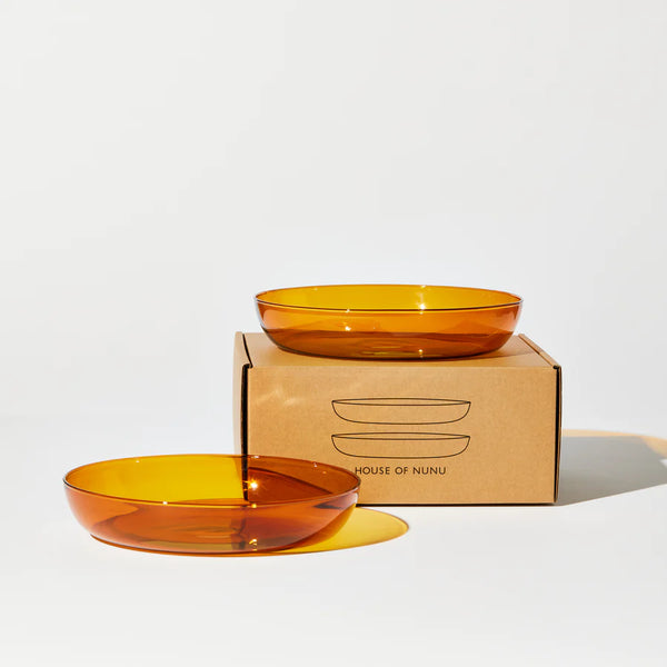 Abracadabra Set of 2 Plates- Amber