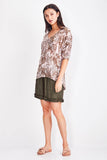 Ruffle Short - Safari