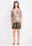 Ruffle Short - Safari