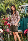 Ruffle Short - Safari