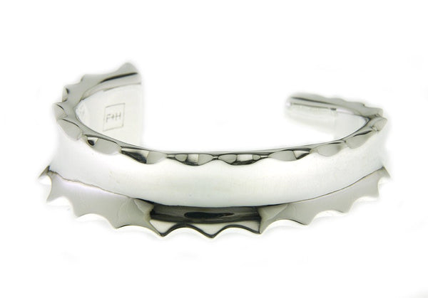 The "Spike Jonze" Succulent Wrist Cuff- Sterling Silver