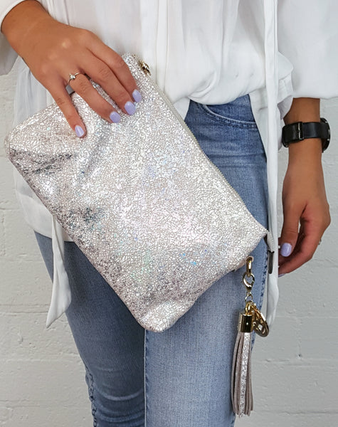 Ruby in embossed suede