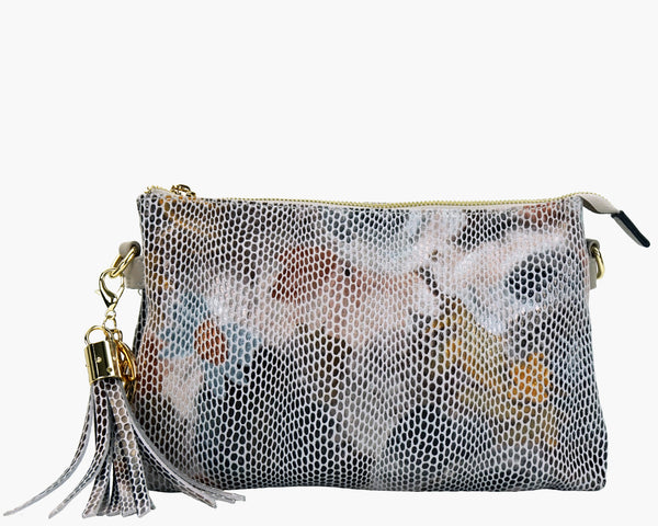 Ruby in embossed suede