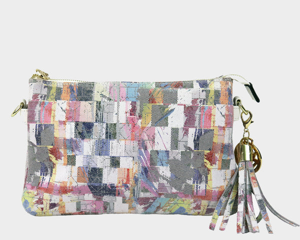 Ruby in embossed suede