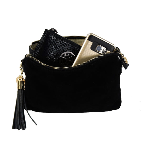 Ruby in pebble leather/suede