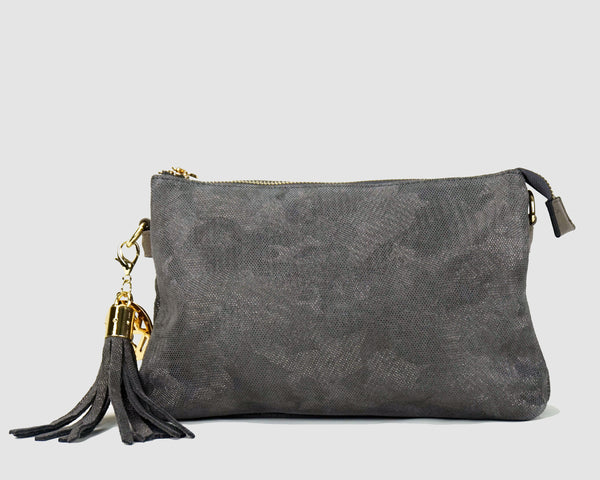 Ruby in embossed suede