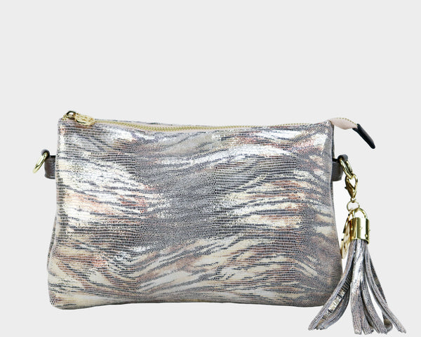 Ruby in embossed suede