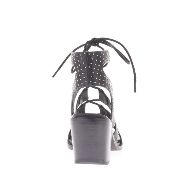 Rudey Heel- Black W Silver Studs